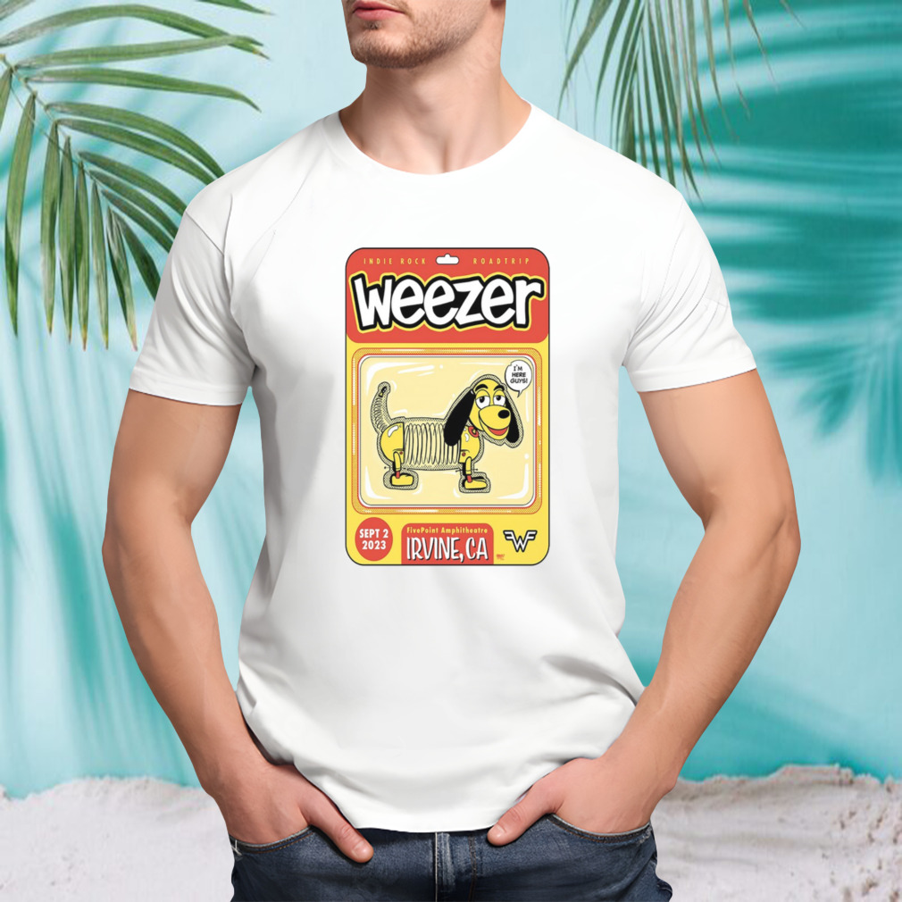 Weezer september 2 2023 Fivepoint amphitheatre Irvine CA art poster design t-shirt