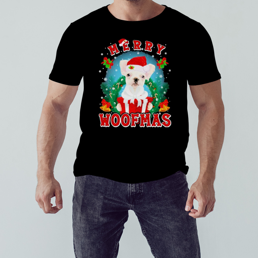French Bulldog Merry Woofmas Santa Hat Gift Christmas 2023 T-Shirt