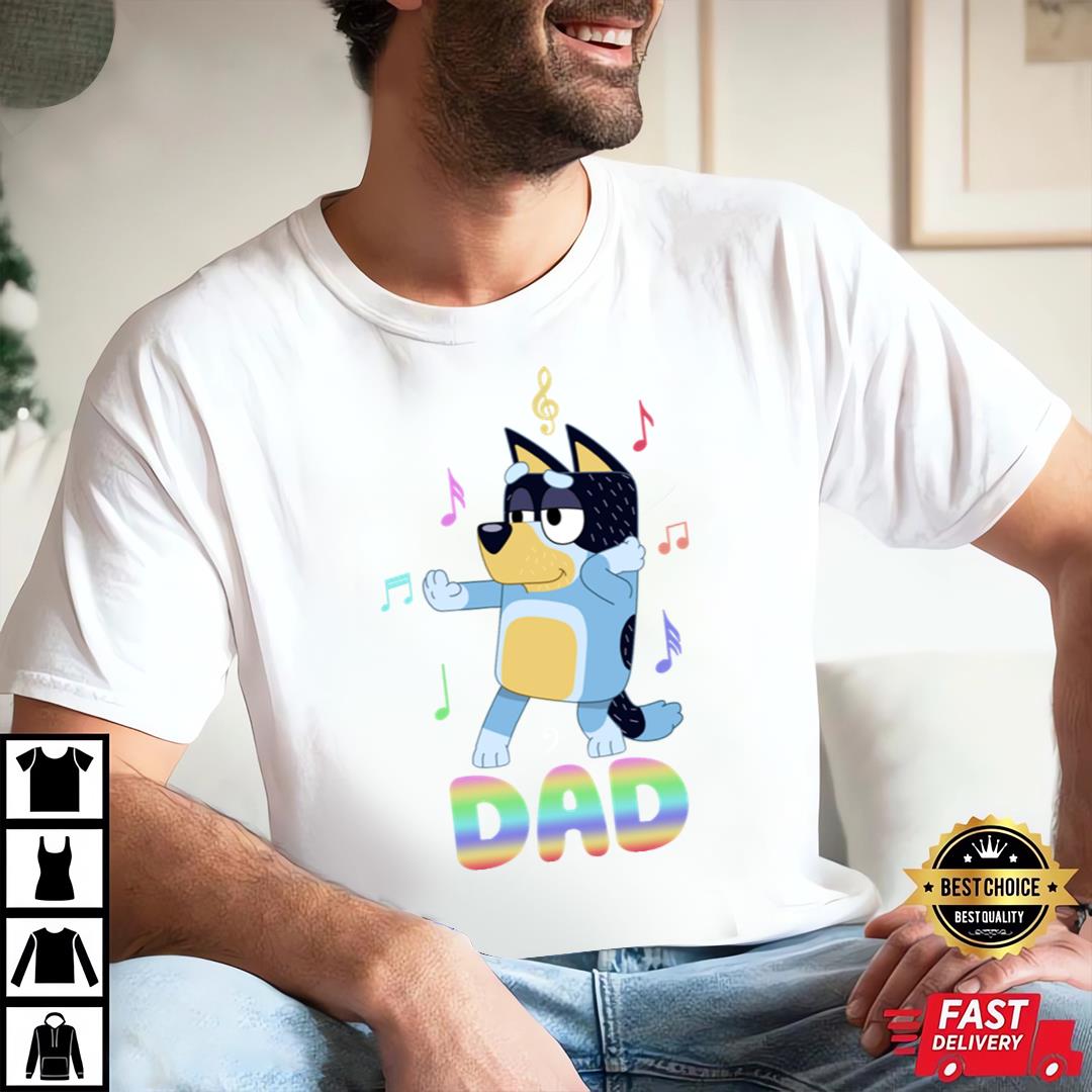 Best Dad Rainbow T-Shirt, Buey Dad Shirt
