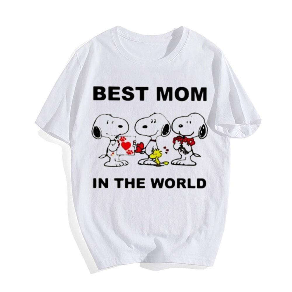 Best Mom In The World Snoopy Mom T-Shirt