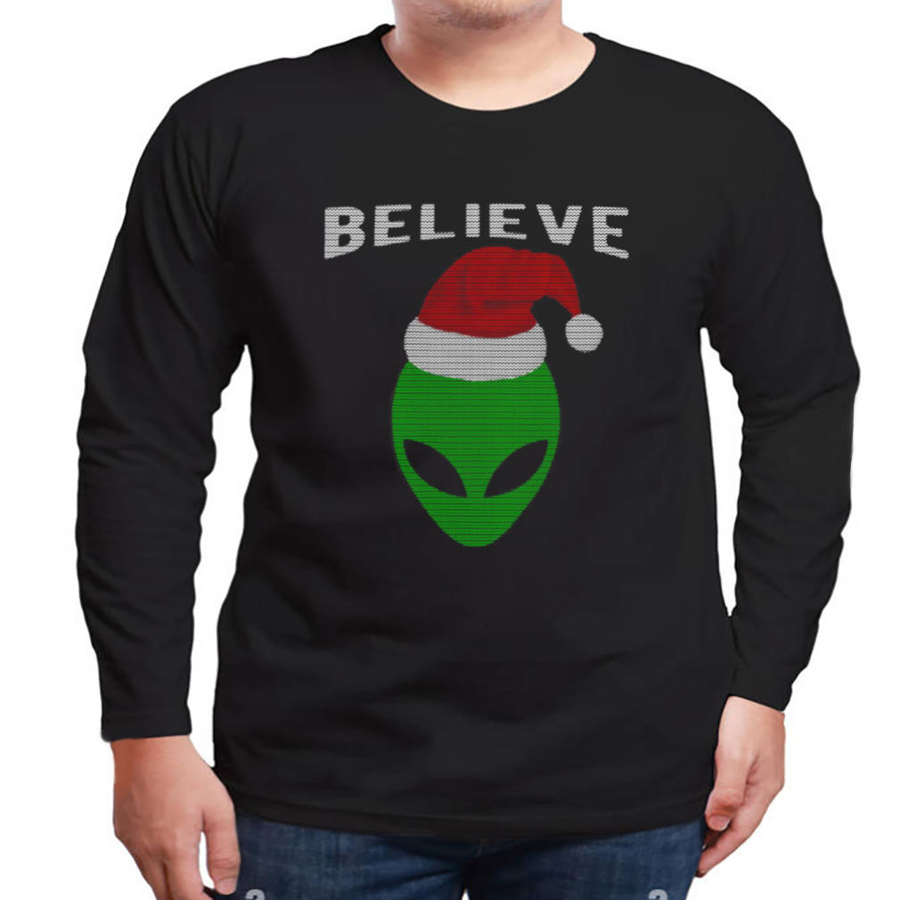 Cute Christmas Style Alien Santa shirt 3 Longsleeve tshirt