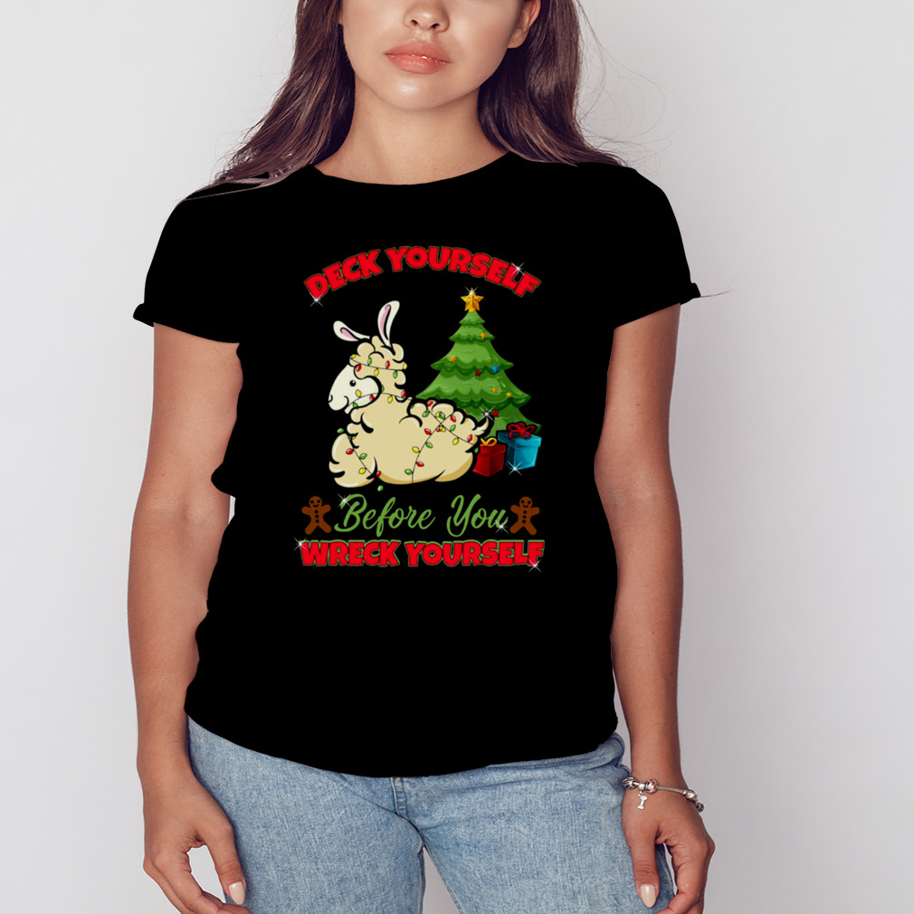Deck Yourself Llama Christmas shirt 2 Women's tshirt