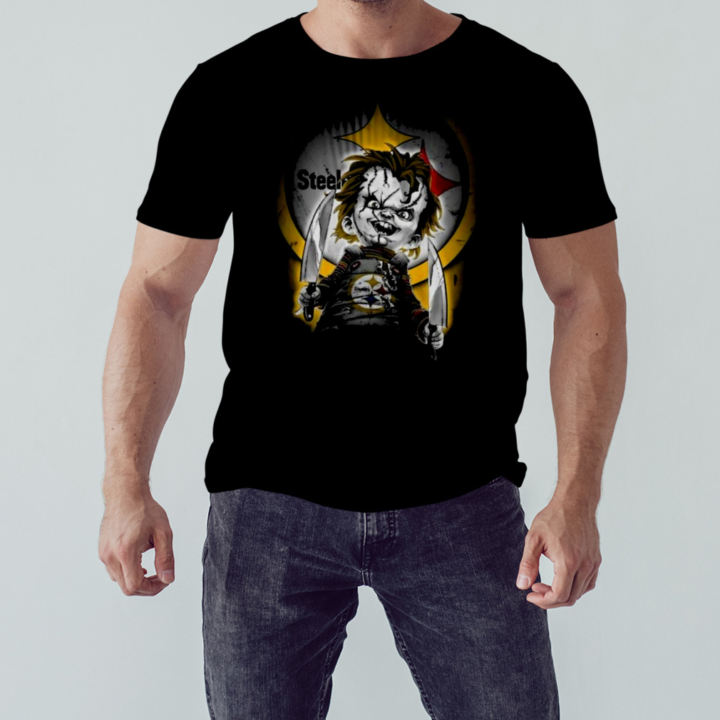 Horror Movies Chucky Pittsburgh Steelers Halloween 2023 T-Shirt