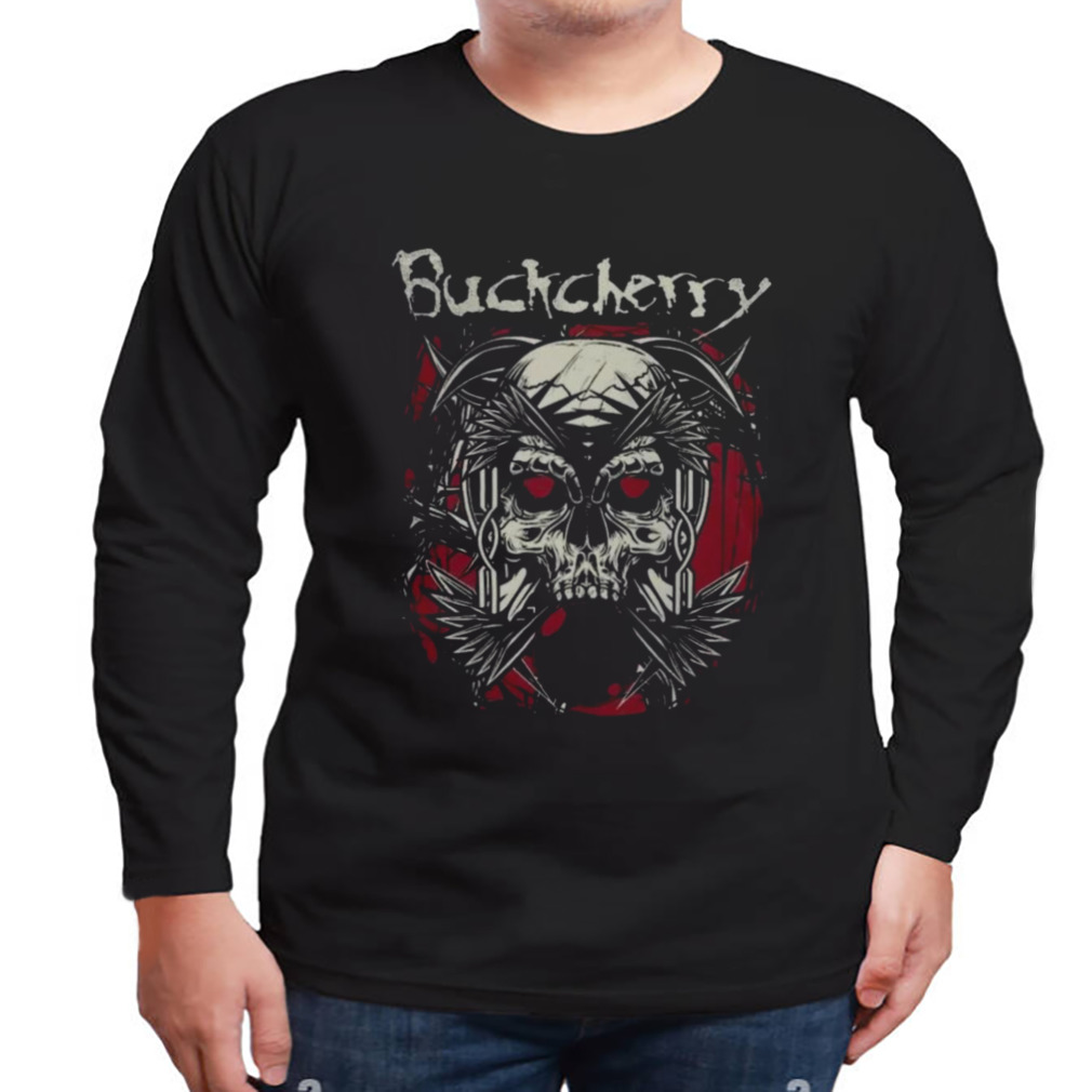 Indiemerchstore Buckcherry Knife Skull T-Shirt 3 Longsleeve tshirt