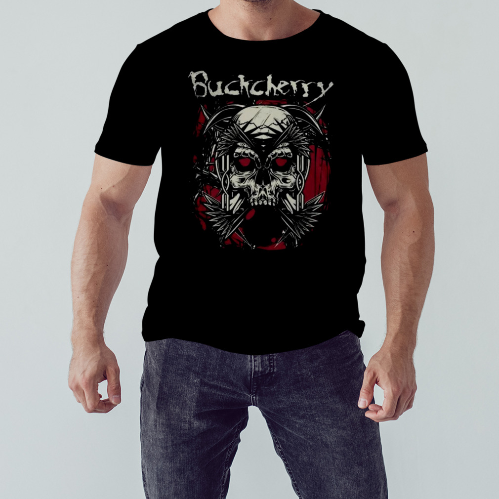 Indiemerchstore Buckcherry Knife Skull T-Shirt