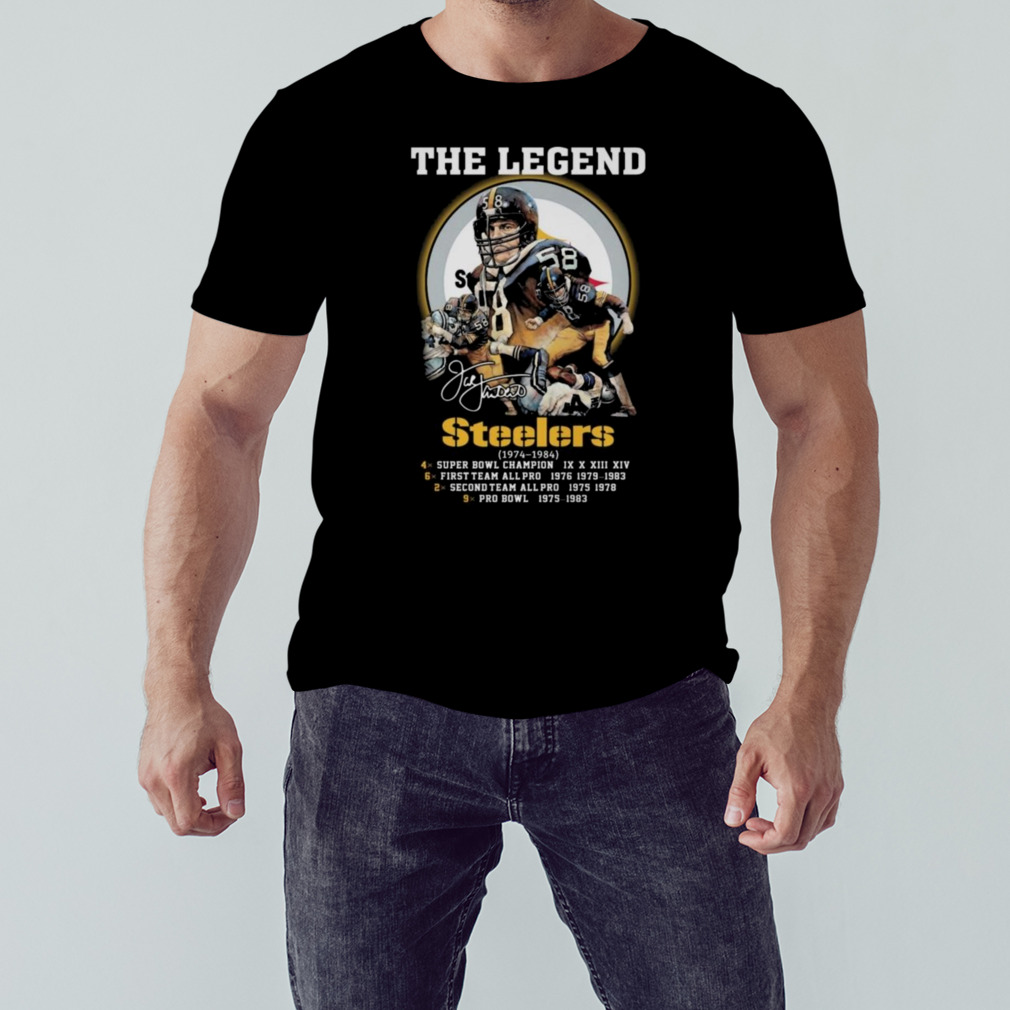 Jack Lambert The Legends Pittsburgh Steelers 1974-1984 Signature T-Shirt 1 Unisex tshirt