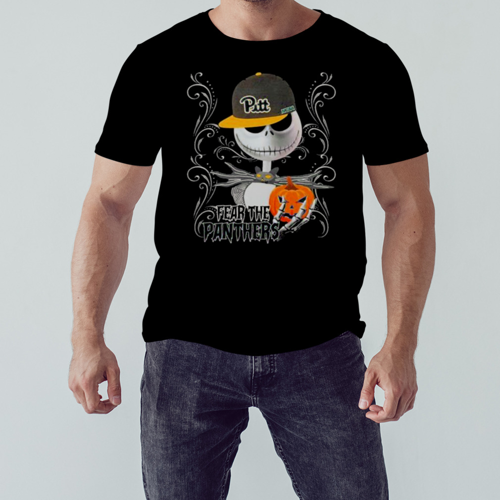 Jack Skellington Fear The Pittsburgh Panthers Pumpkin Halloween Shirt 1 Unisex tshirt