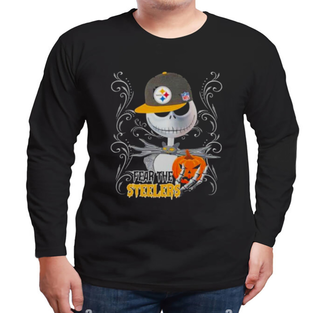 Jack Skellington Fear The Pittsburgh Steelers Pumpkin Halloween Shirt 3 Longsleeve tshirt