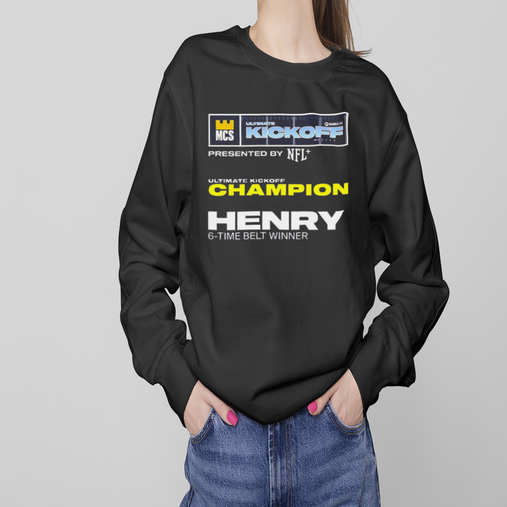 MCS Ultimate Kickoff Presented By NFL Madden 24 Champion Henry Leverette 6-Time Belt Winner T-Shirt 4 Sweaters
