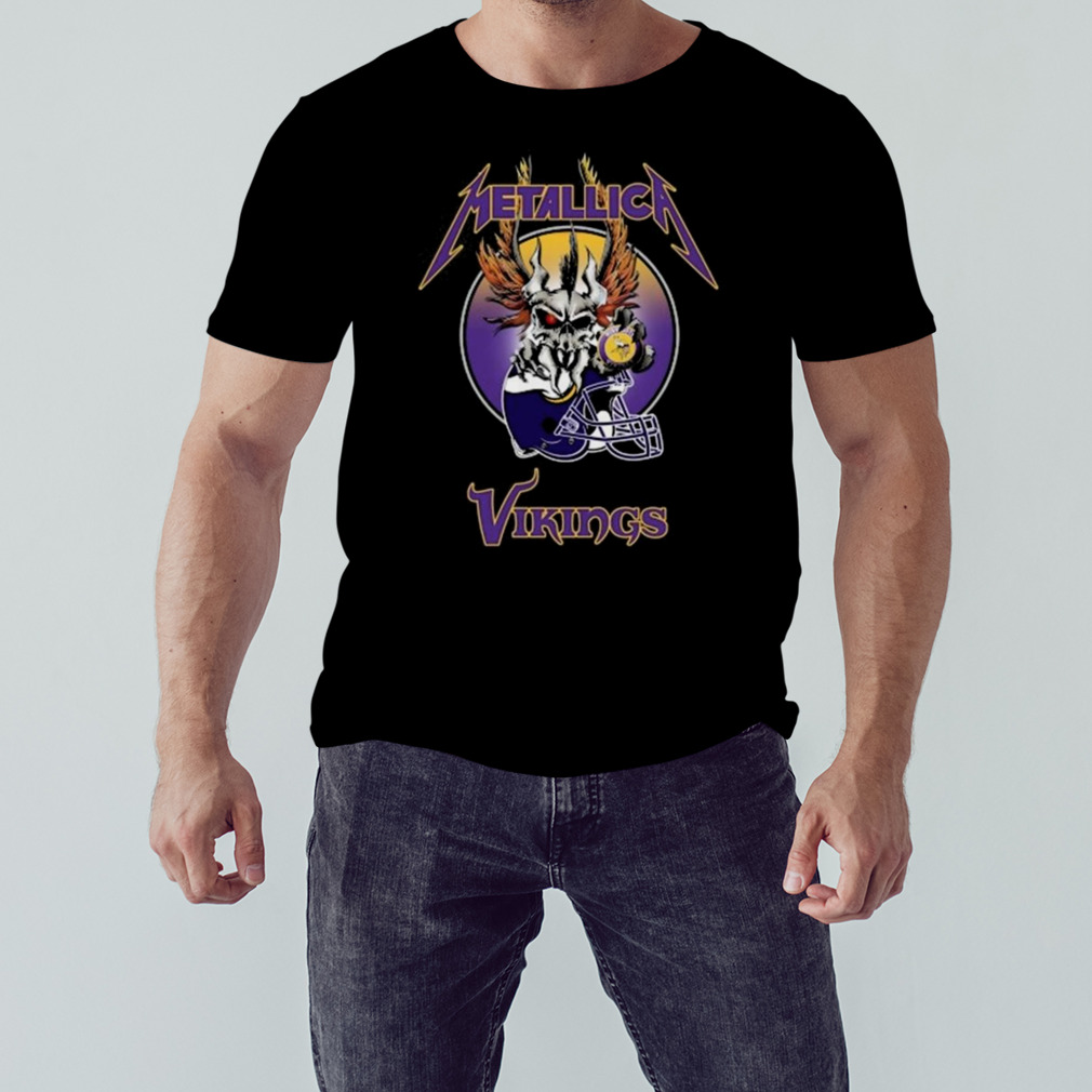 Metallica Skull Eagle NFL Minnesota Vikings 2023 T-Shirt