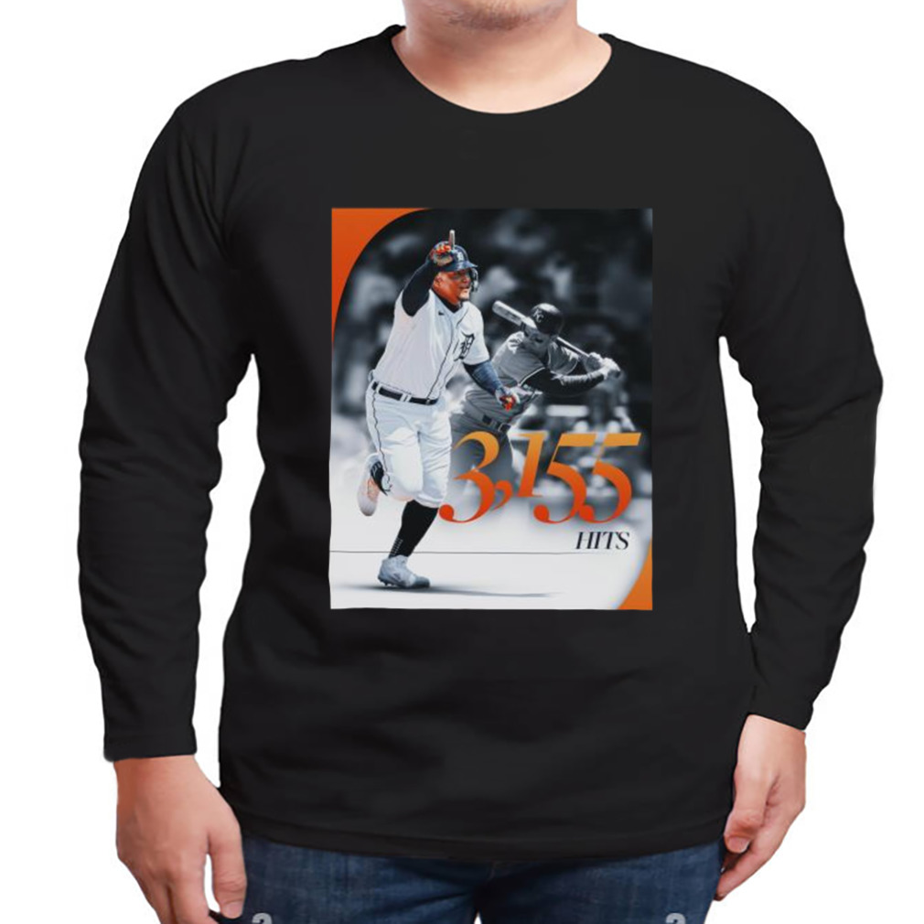 Miguel Cabrera 3155th career hit shirt 3 Longsleeve tshirt