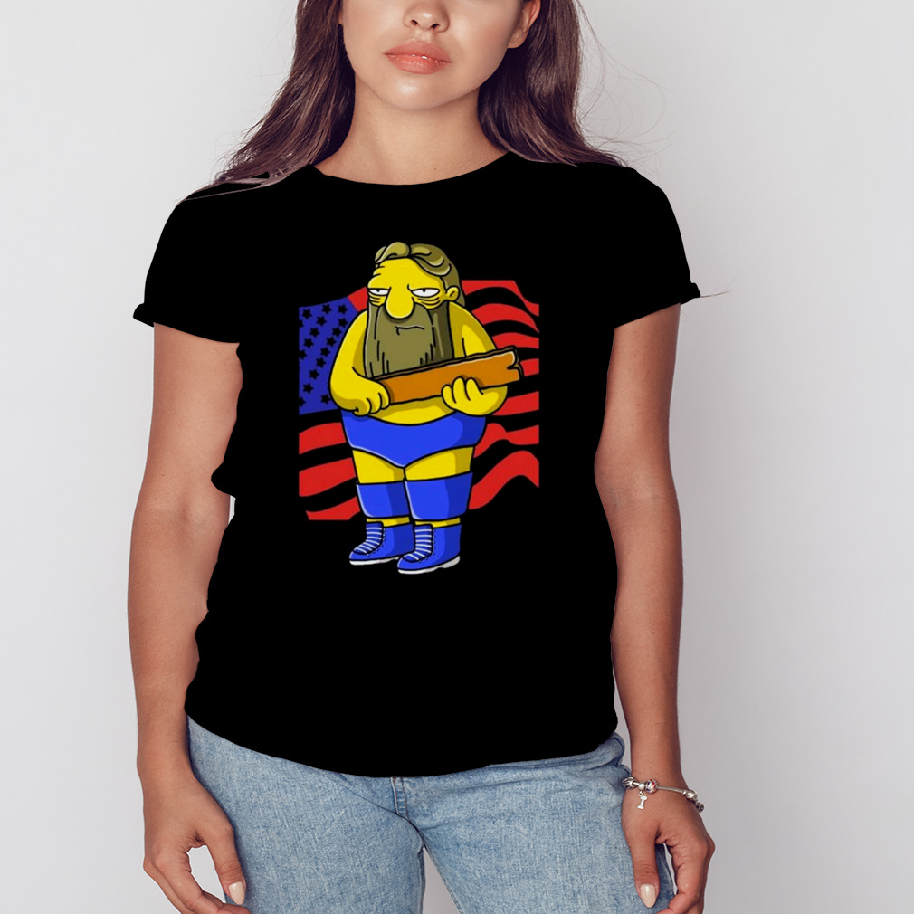 Simpsons That’s A Paddlin USA Flag T-Shirt 2 Women's tshirt