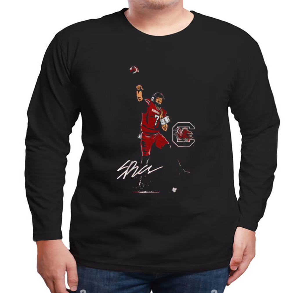 South carolina Football spencer rattler superstar pose signature logo design t-shirt 3 Longsleeve tshirt
