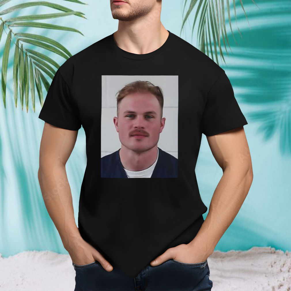 Zach Bryan Mug Shot In Oklahoma T-shirt