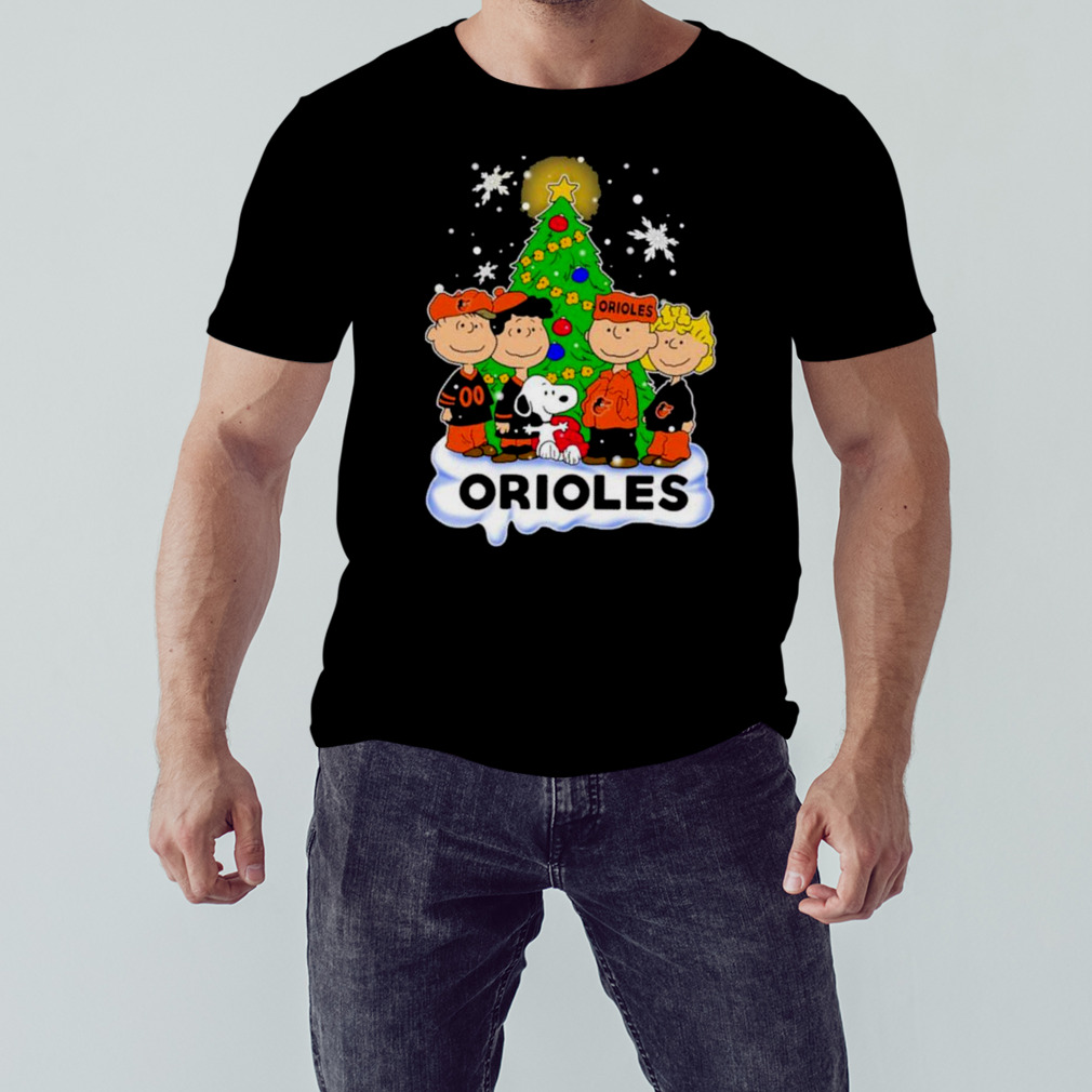 Baltimore Orioles The Peanuts Christmas Tree Sweatshirt