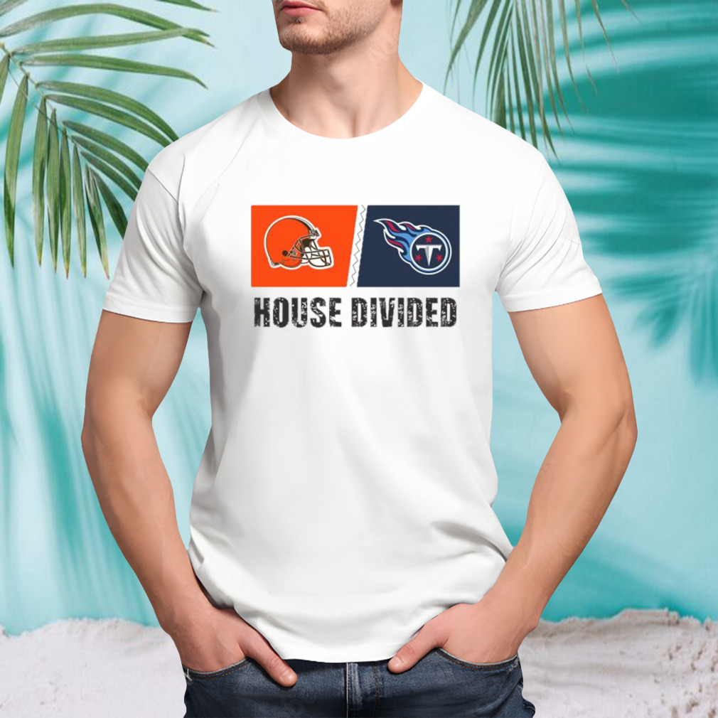 Cleveland Browns vs Tennessee Titans House Divided Shirt