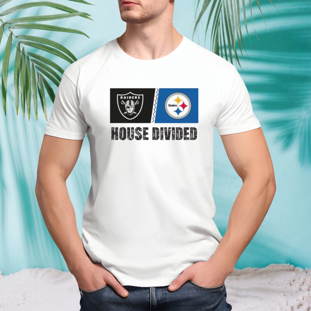 Las Vegas Raiders vs Pittsburgh Steelers House Divided Shirt