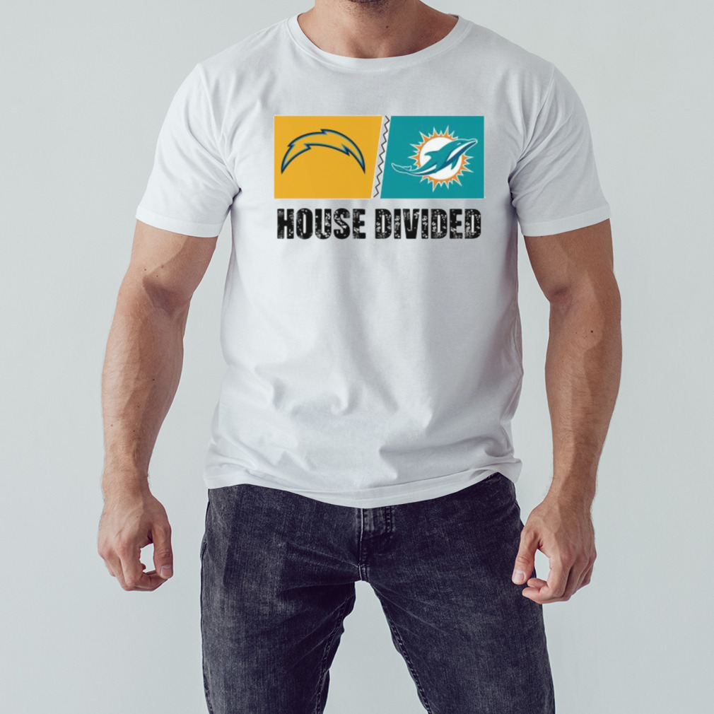 Los Angeles Chargers vs Miami Dolphins House Divided Shirt