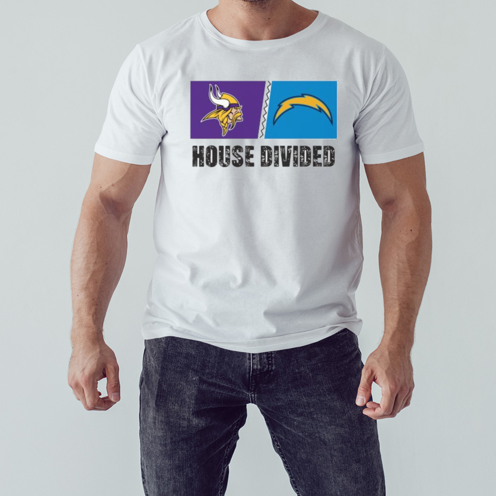 Minnesota Vikings vs Los Angeles Chargers House Divided Shirt