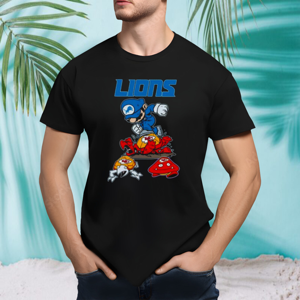 Super Mario Detroit Lions Kansas City Chiefs 2023 Shirt