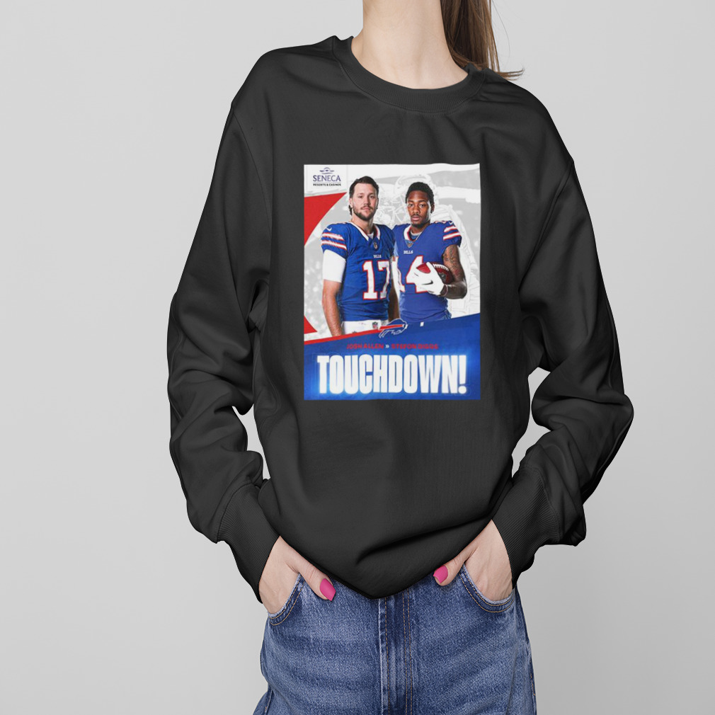 Buffalo Bills vs New York Jets Touch Down Josh Allen And Stefon Diggs NFL  2023 T-Shirt - Binteez