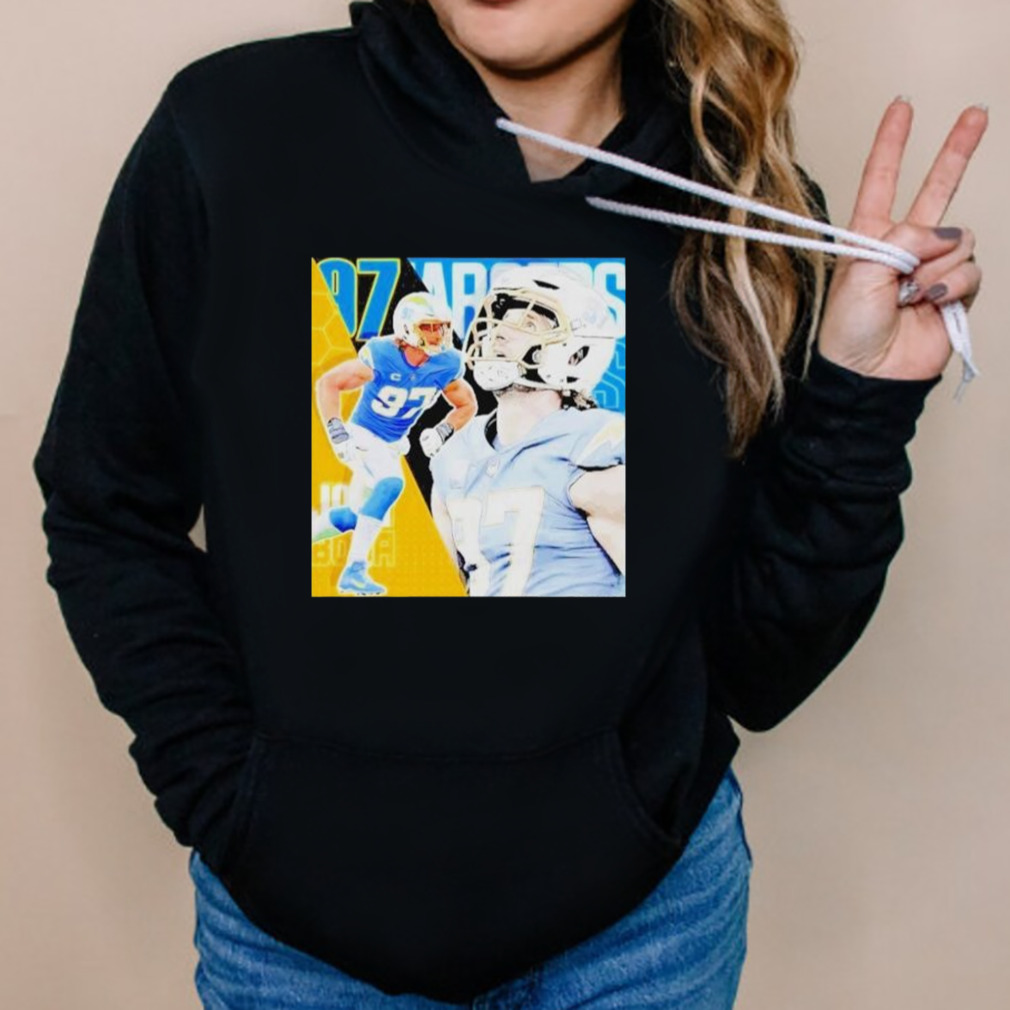 Joey Bosa 97 Los Angeles Chargers Football Player Poster Gift T-Shirt 5 Hoodies