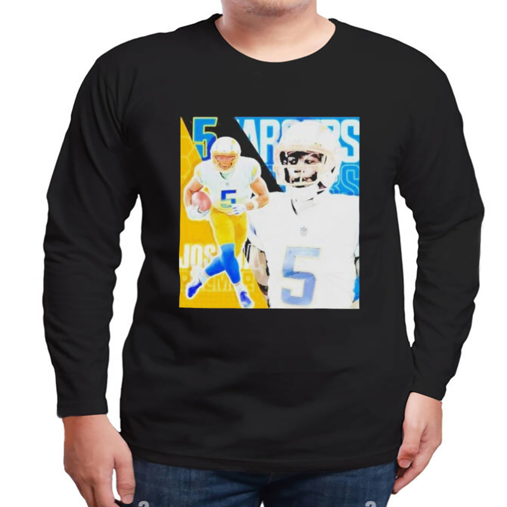 Joshua Palmer 5 Los Angeles Chargers Football Player Poster Gift T-shirt 3 Longsleeve tshirt