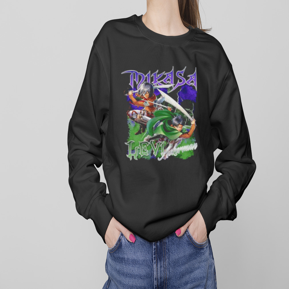 Levi & Mikasa anime shirt 4 Sweaters