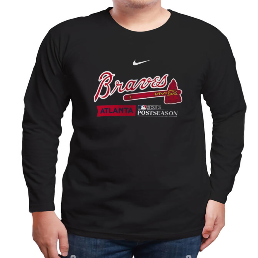 Nike Atlanta Braves 2023 Postseason Authentic Collection Dugout T-shirt 3 Longsleeve tshirt