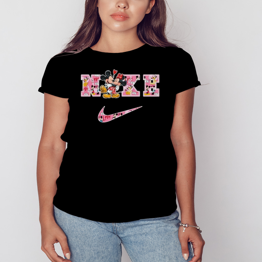 Nike Valentines Day Mickey And Minnie Mouse T-shirt 2 Women's tshirt