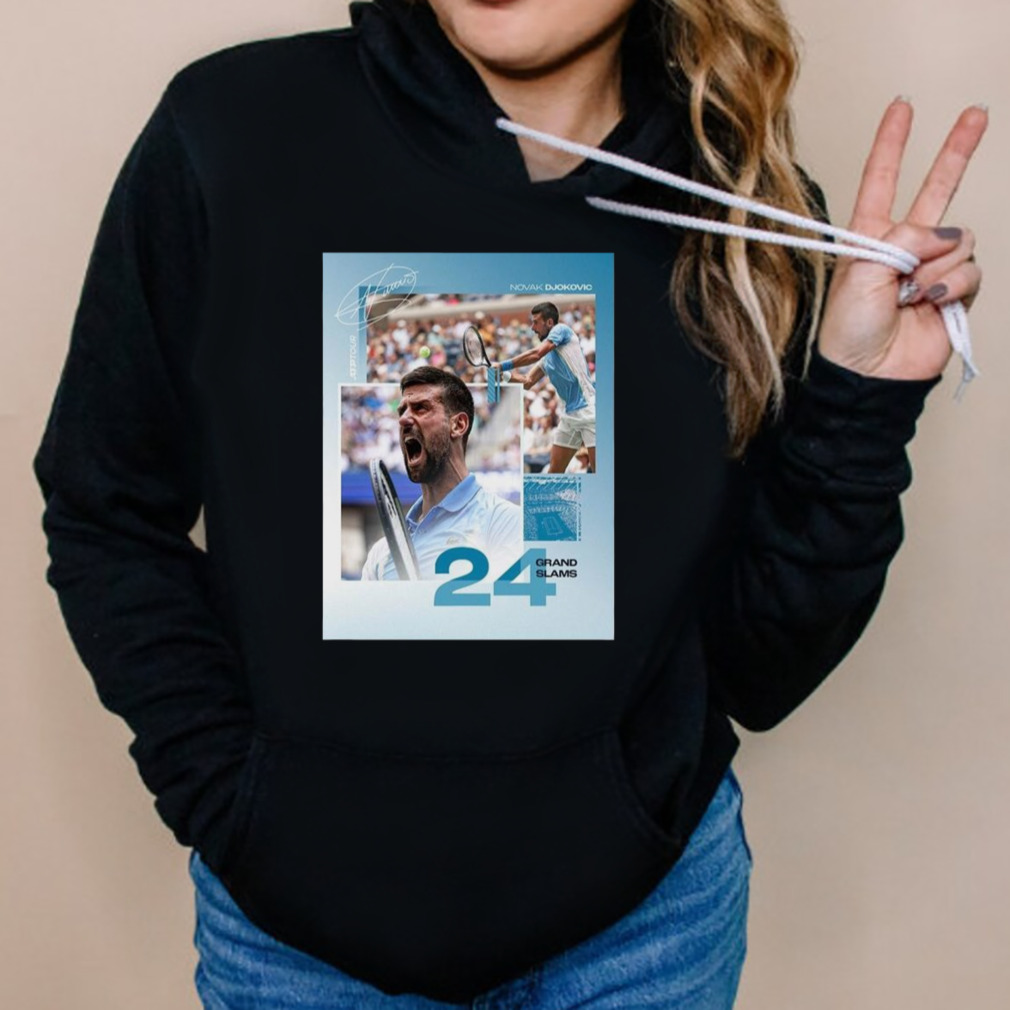 Novak Djokovic 24 Grand Slams Men’s Singles Titles Champions US Open Tennis 2023 Shirt 5 Hoodies