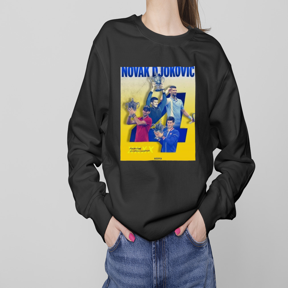 Novak Djokovic Four-Time US Open Champion 2023 Shirt 4 Sweaters