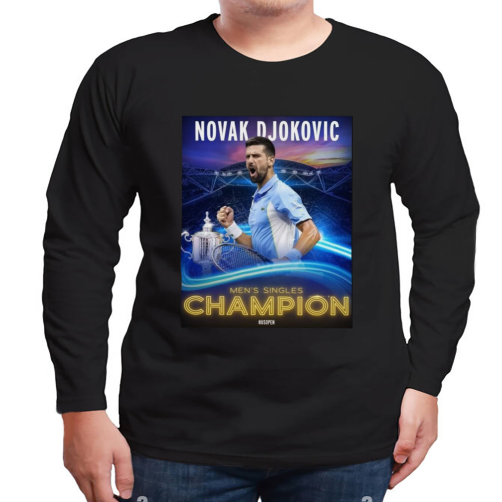 Novak Djokovic Men’s Singles US Open Champion 2023 Shirt 3 Longsleeve tshirt