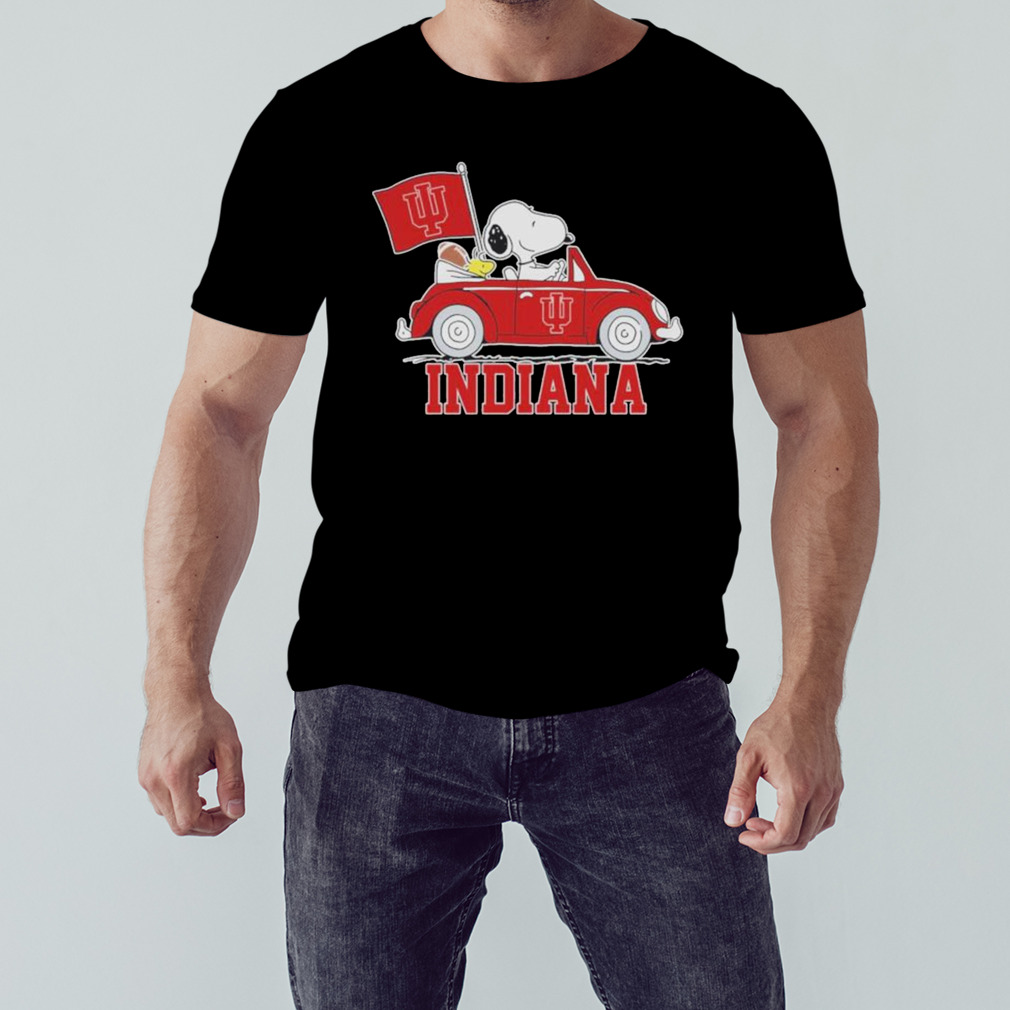 Snoopy And Woodstock Drive Car Indiana Shirt