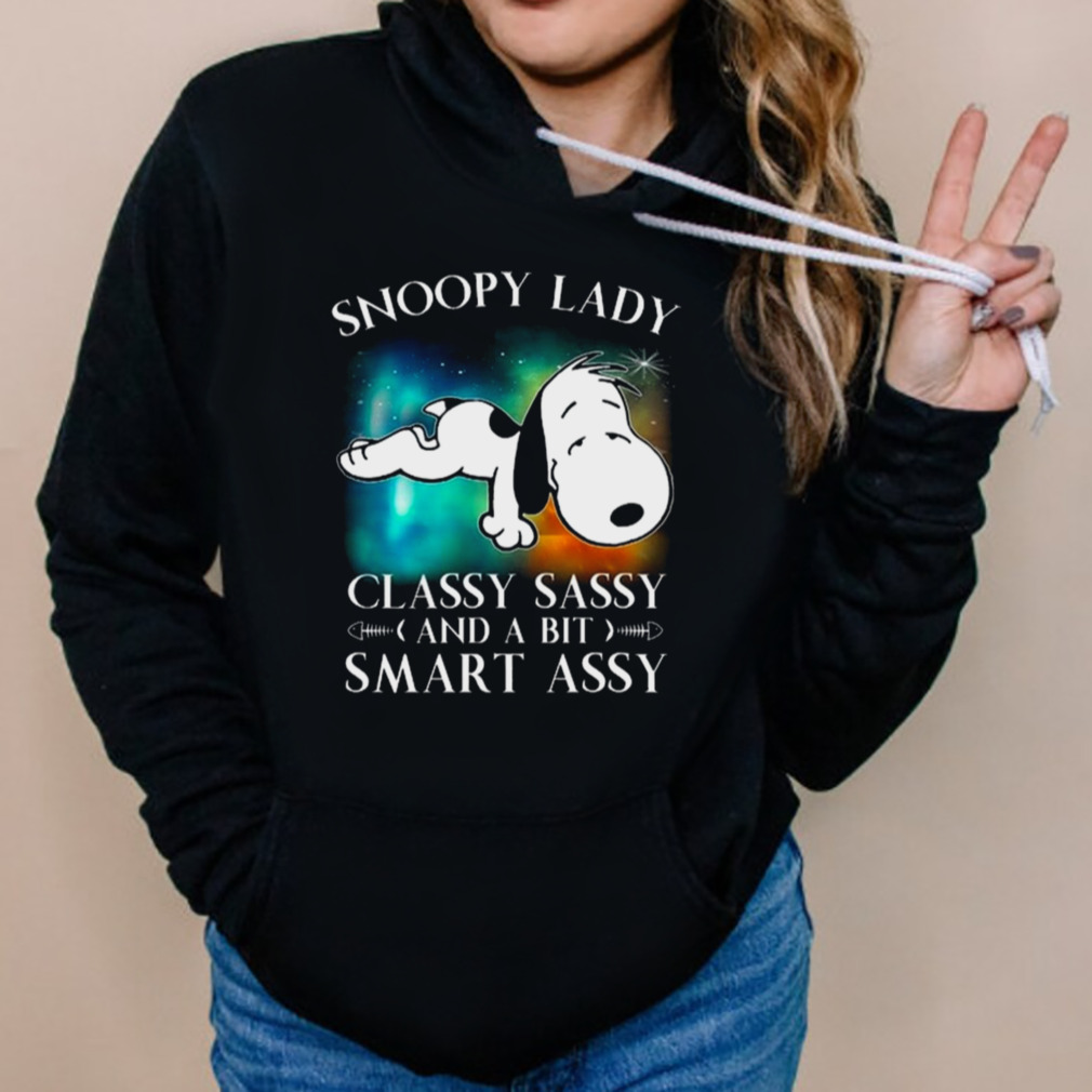 Snoopy lady classy sassy and a bit smart assy shirt 5 Hoodies