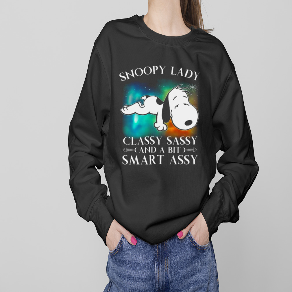 Snoopy lady classy sassy and a bit smart assy shirt 4 Sweaters
