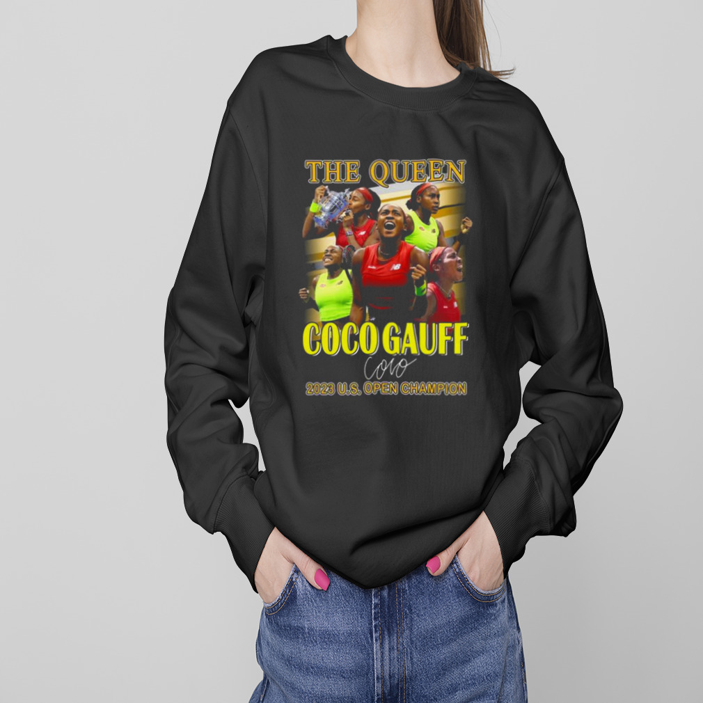 The Queen Coco Gauff 2023 Us Open Champion Signature T-shirt 4 Sweaters