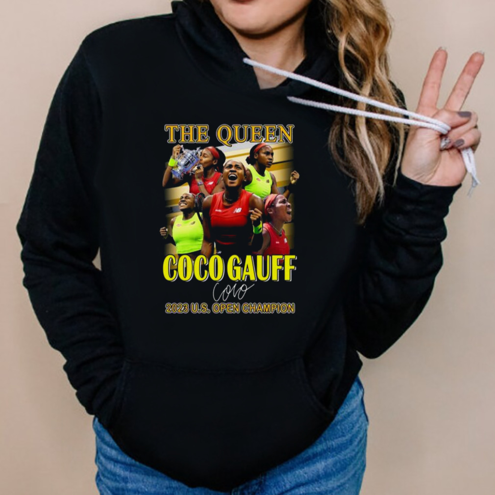 The Queen Coco Gauff 2023 Us Open Champion Signature T-shirt 5 Hoodies