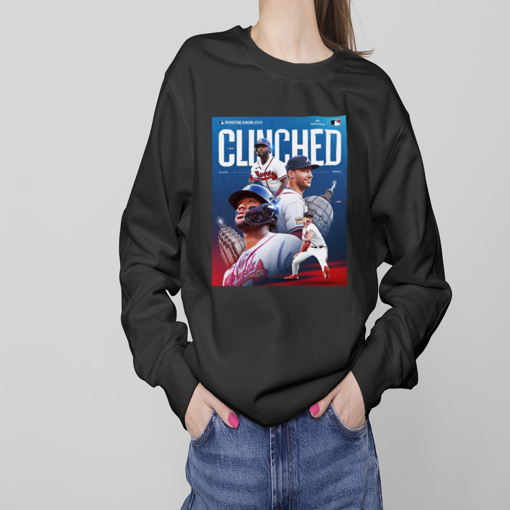 Atlanta braves clinched 2023 mlb postseason shirt, hoodie, sweater