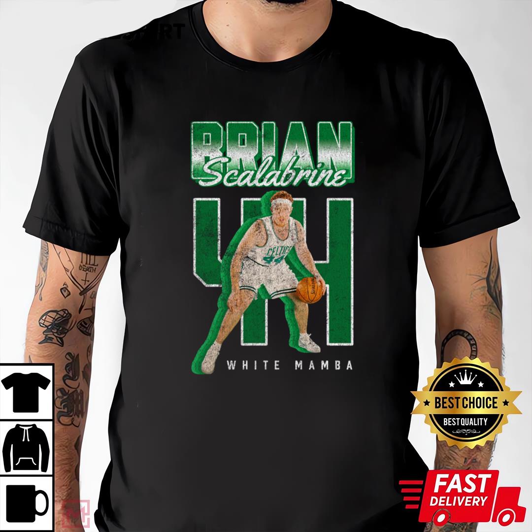 Brian Scalabrine Boston Celtics White MambaT-Shirt