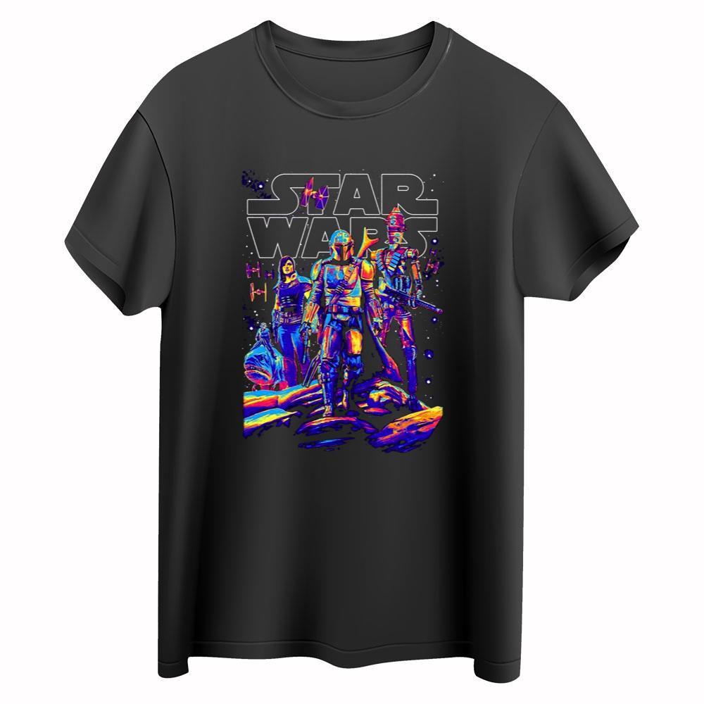 Bright Mandalorian Shirt, Star Wars Shirt, Disney Mandolorian Tshirt with Cara Dune