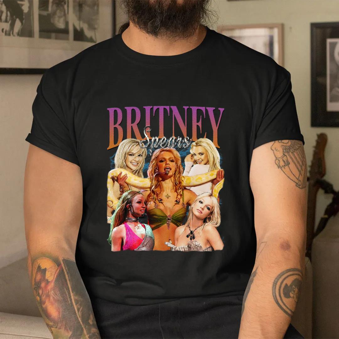 Britney Spears Vintage Washed Shirt, Bootleg Retro 90's Fans Tee Gift
