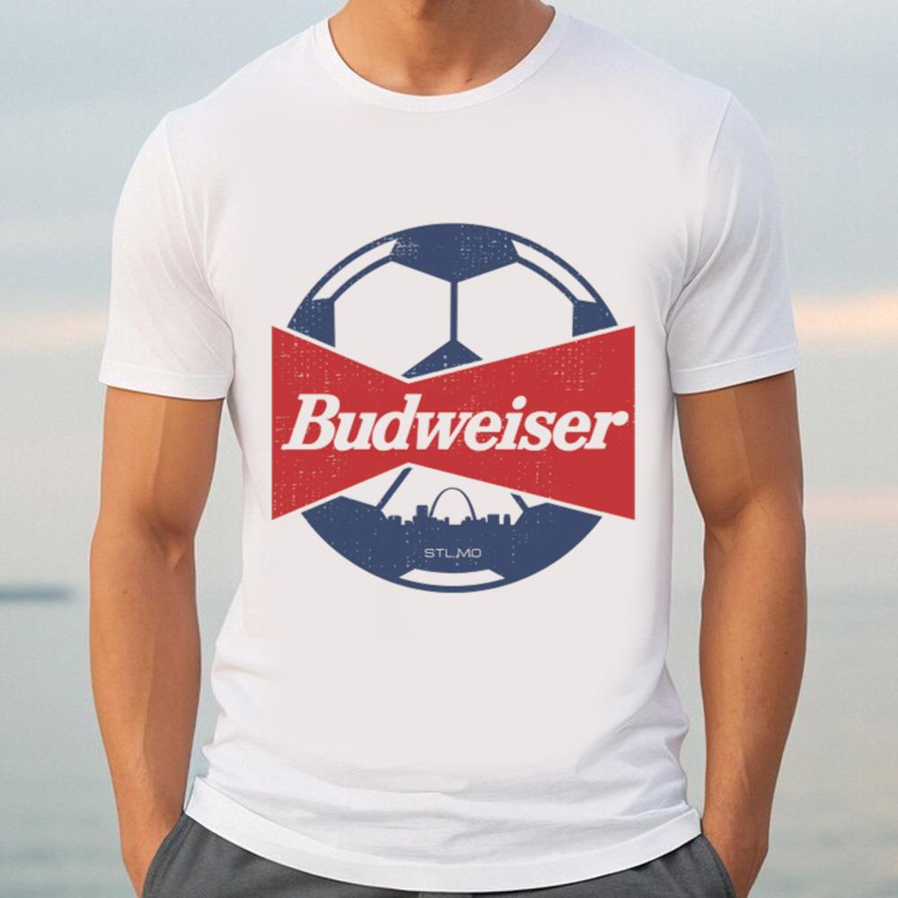 Budweiser Soccer Unisex Short Sleeve T-Shirt 1 Budweiser Soccer Unisex Short Sleeve T-Shirt