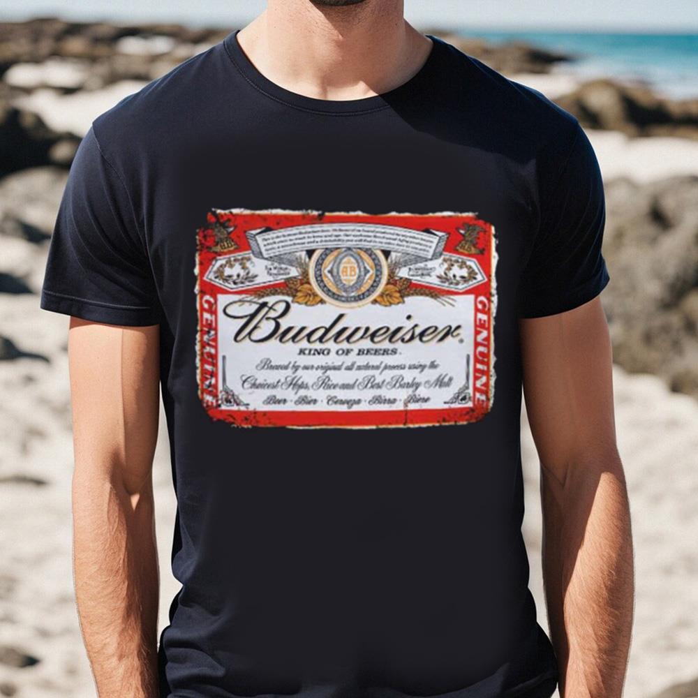 Budweiser Vintage Label Shirt 1 Budweiser Vintage Label Shirt