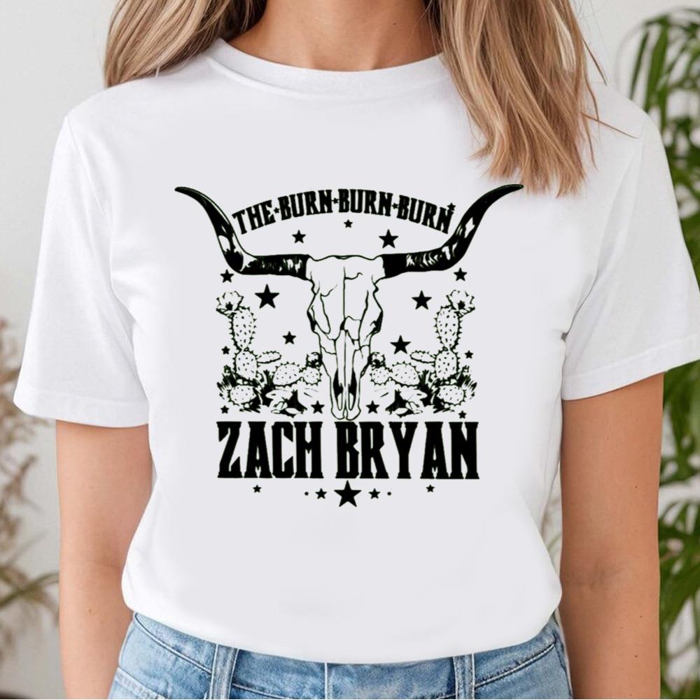 Bull Skull Zach Bryan Tour 2023 Shirt, The Burn Burn Burn Tour 2023 Merch 2 Bull Skull Zach Bryan Tour 2023 Shirt, The Burn Burn Burn Tour 2023 Merch