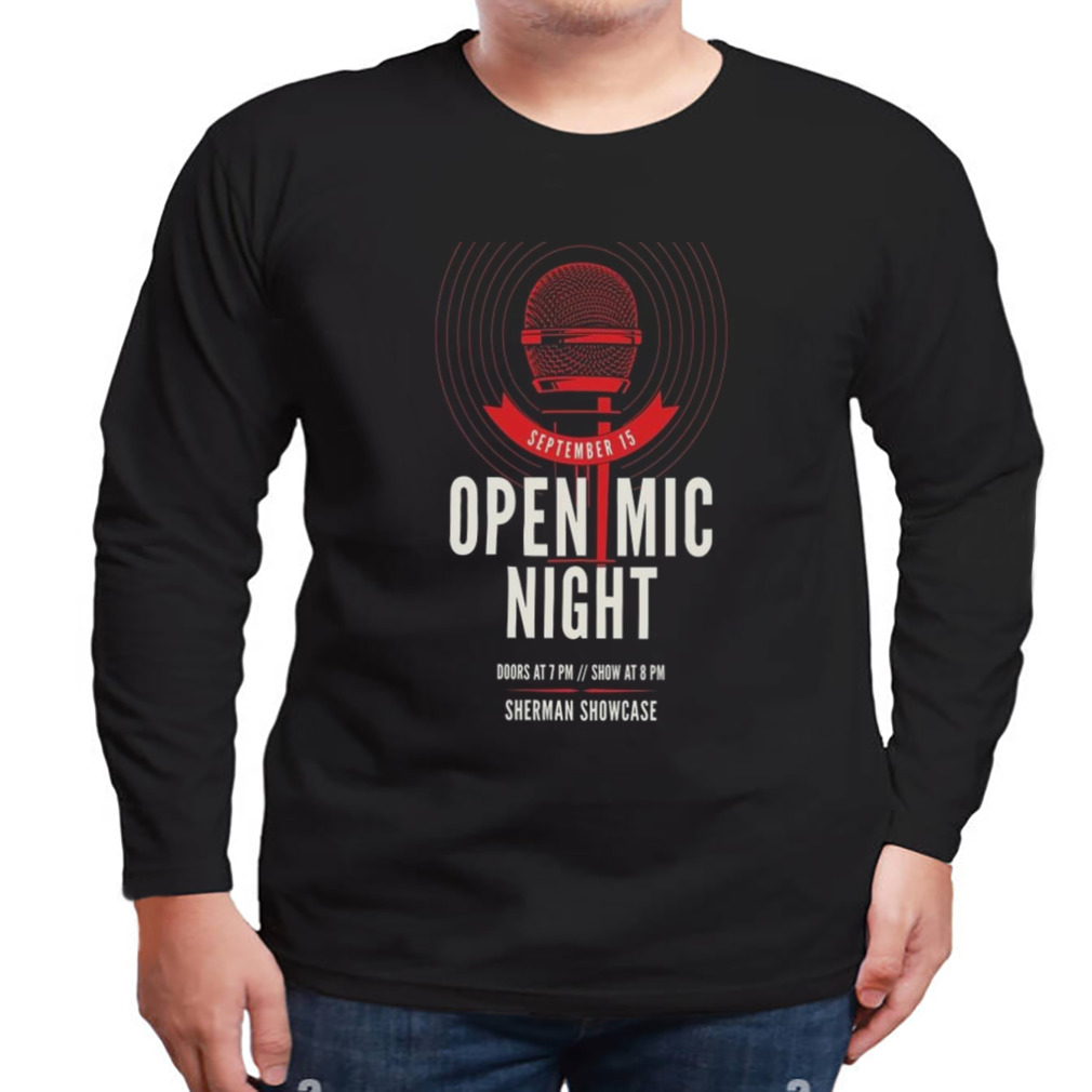 Wess Concert September 15 Open Mic Night T-shirt 3 Longsleeve tshirt