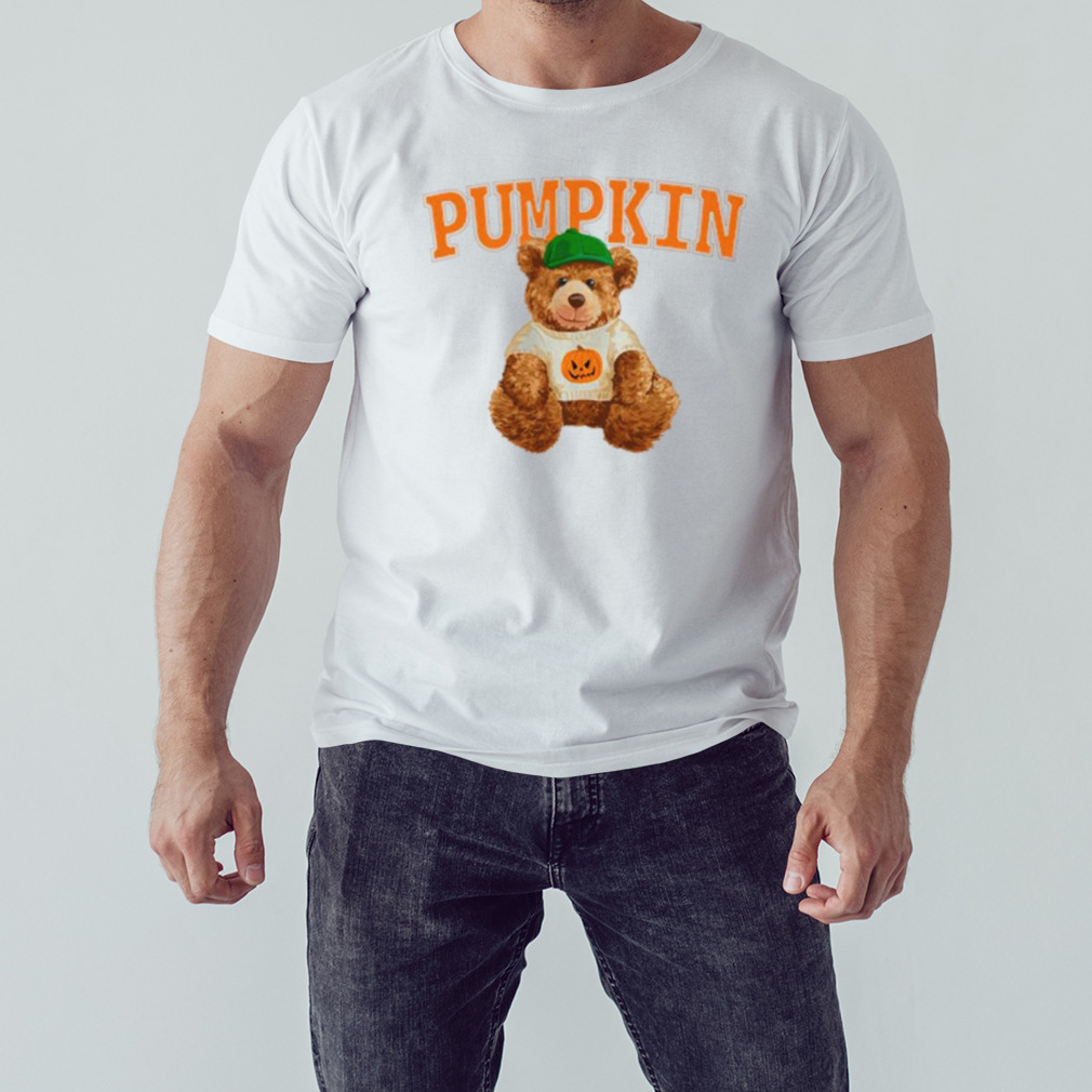 Cozy bear and pumpkin shirt