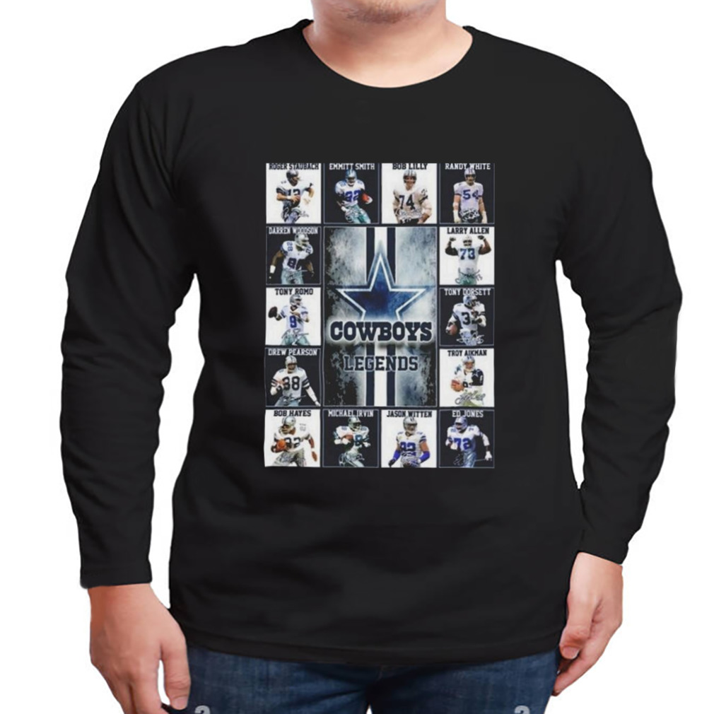 Dallas Cowboys Legend Signatures T-shirt 3 Longsleeve tshirt