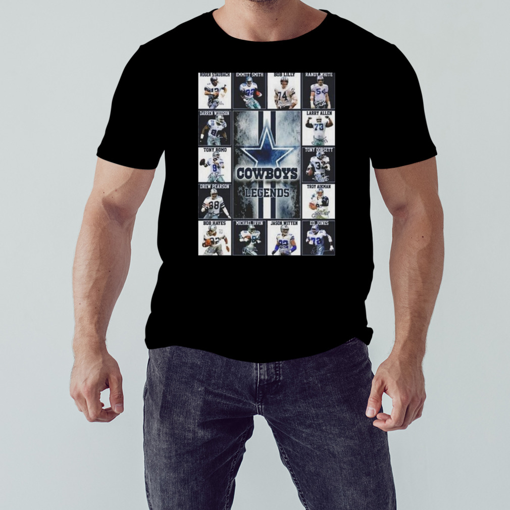Dallas Cowboys Legend Signatures T-shirt 1 Unisex tshirt