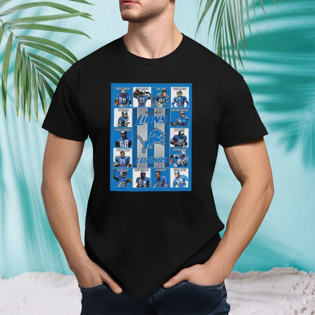 Detroit Lions Legends Players 2023 Signatures shirt